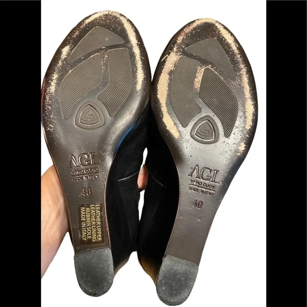 Attilio Giusti Leombruni Wedge Heels Patent Leather